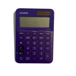 Purple Casio Calculator school supplies